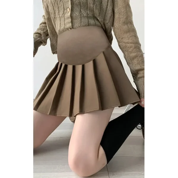 Jupe Plissée Grossesse Courte