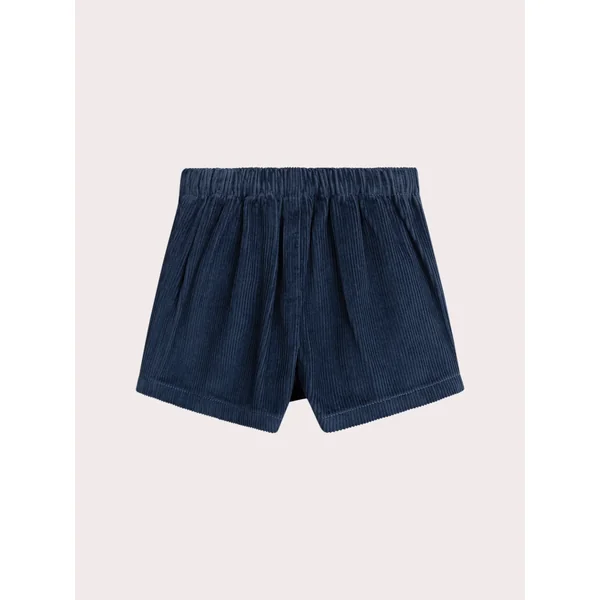 Jupe short bleu foncé en velours grosses côtes - Soins Bébé Naturels & Produits Maman Après Naissance