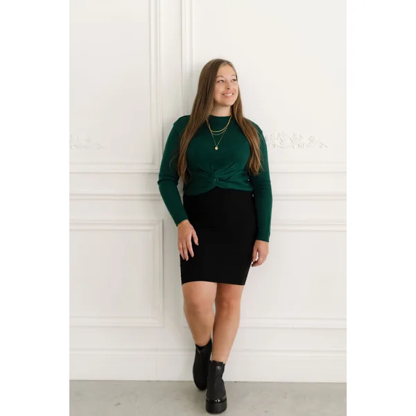 Jupe taille haute - noir
