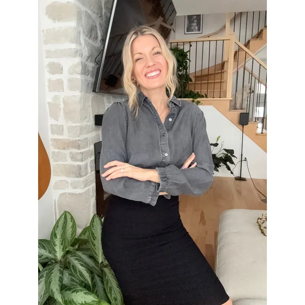 Jupe taille haute - noir
