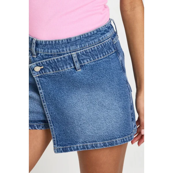 Jupe-short En Denim Petite