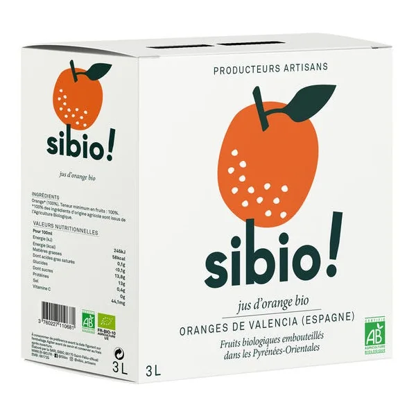 Jus d'orange - bib 3L