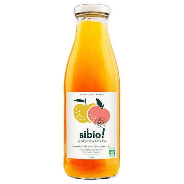 Jus pomme pêche - 75cl