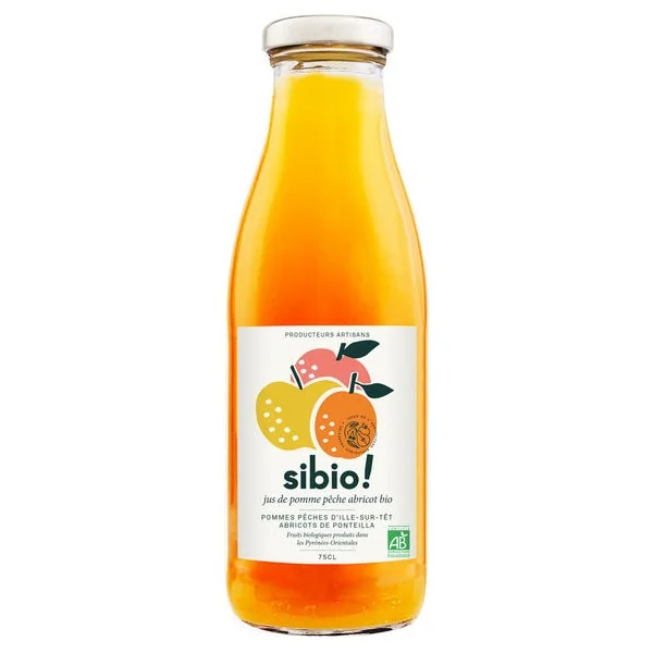 Jus pomme pêche abricot - 75cl