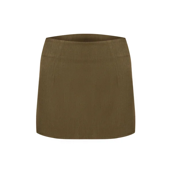Kaki Foncé Ensemble Coordonné Jupe Mini Ajustée En Tissu Tissé