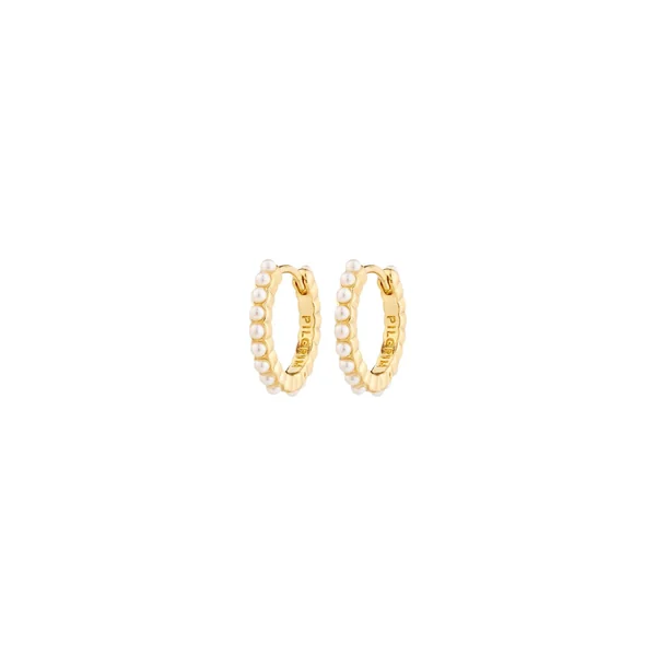 KALIA - Boucles d'oreilles anneaux perles recyclées