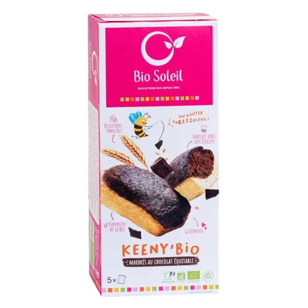 Keeny'bio marbrés au chocolat équitable 150g