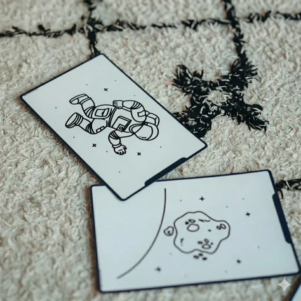 Kidydraw Mini refill 60 tracing cards galaxy and dinosaurs