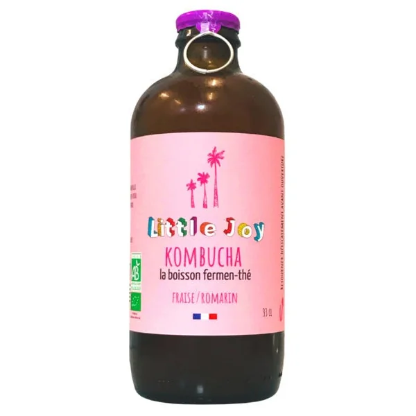 Kombucha fraise romarin - 33cl