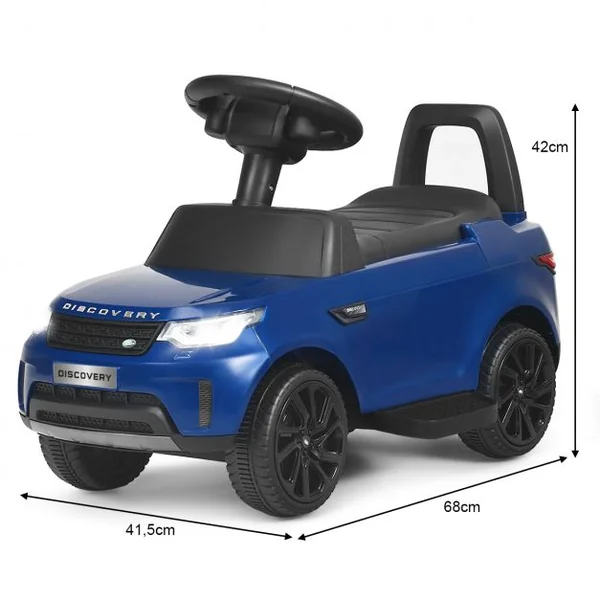 Land Rover Voiture Electrique 6V avec Eclairage LED Pédale Rétractable Klaxon Musique Age1,5-5 Ans Bleu foncé