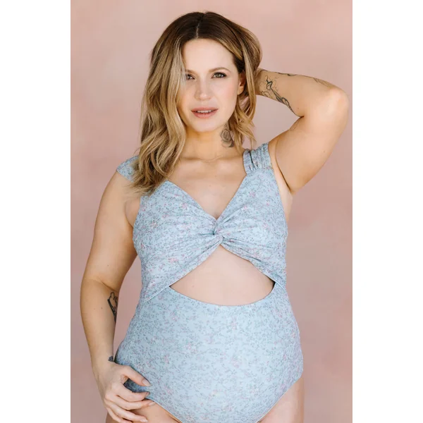 LDP - Bodysuit avec ouverture - fleur bleue