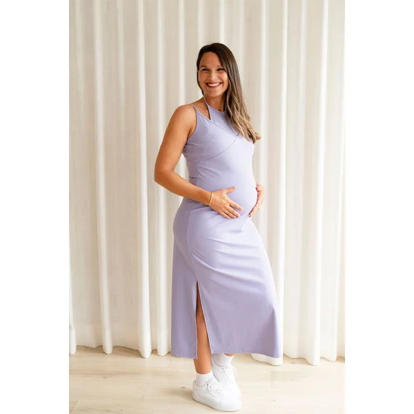 LDP - Robe longue ultra douce - lilas