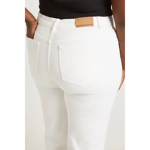 Le Jean Taille Haute Coupe Droite Grande Taille