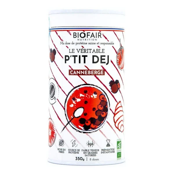 Le véritable P'tit Dej Canneberge - 350g