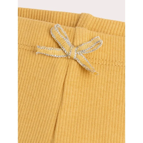 Legging banane en côte pour bébé fille - Soins Bébé Naturels & Produits Maman Après Naissance