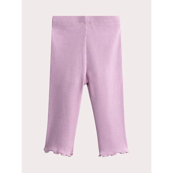 Legging côtelé lilas pour bébé fille - Soins Bébé Naturels & Produits Maman Après Naissance