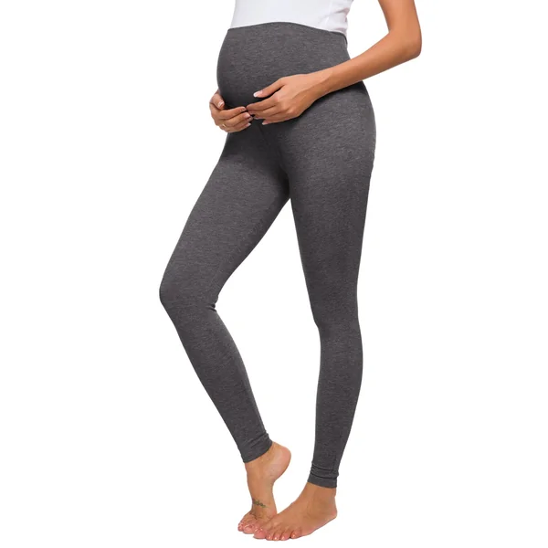 Legging de grossesse taille haute - Gris foncé/Noir - Reste 1S