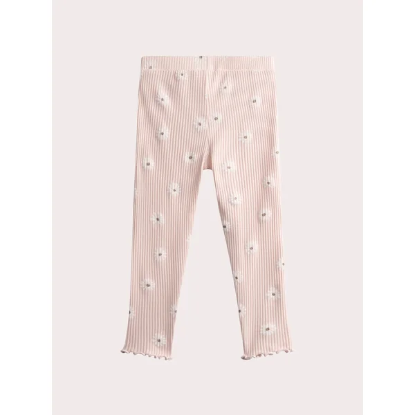 Legging rose clair à imprimé fleuri pour fille - Soins Bébé Naturels & Produits Maman Après Naissance