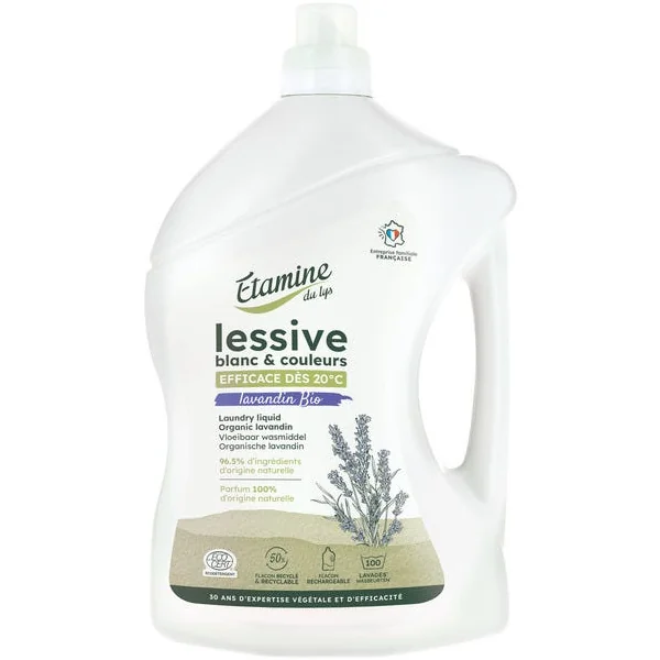 Lessive blanc & couleurs lavandin