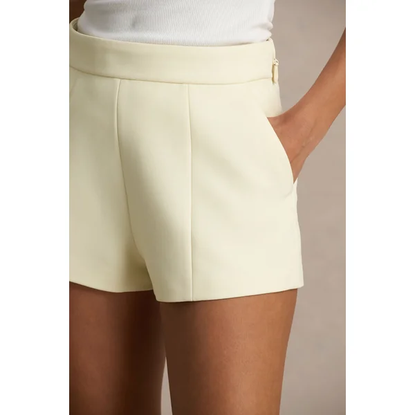 Lina | Short tailleur crème