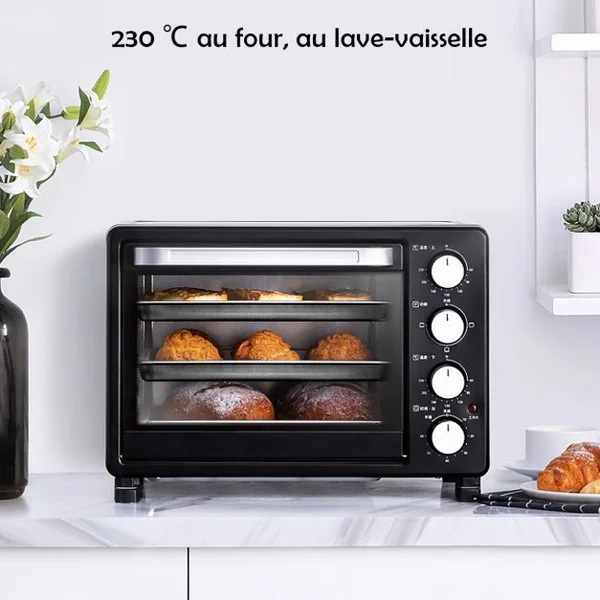 Lot de 10 Moules à Pâtisserie Anti-adhésif Sans Pfoa Ensemble D'ustensiles de Cuisson Polyvalent en Acier Carbone