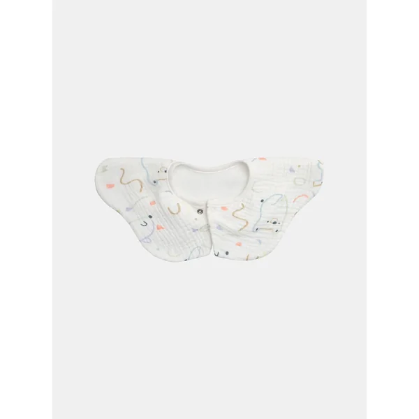 Lot de 2 bavoirs imprimé fantaisie - Soins Bébé Naturels & Produits Maman Après Naissance