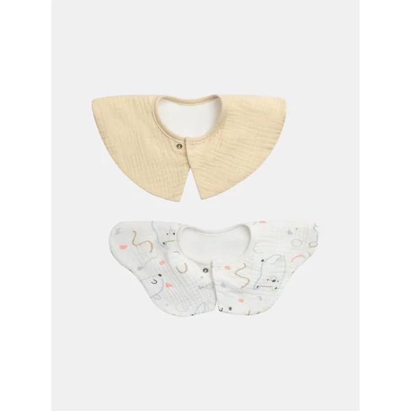 Lot de 2 bavoirs imprimé fantaisie - Soins Bébé Naturels & Produits Maman Après Naissance