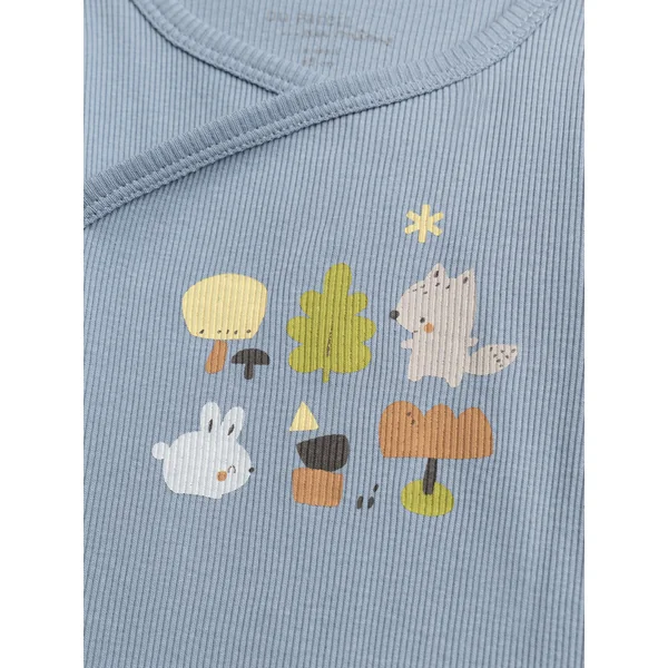 Lot de 2 bodies de naissance motif fantaisie pour bébé garçon - Soins Bébé Naturels & Produits Maman Après Naissance