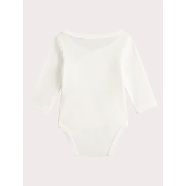 Lot de 2 bodies écrus en côte imprimés - Soins Bébé Naturels & Produits Maman Après Naissance