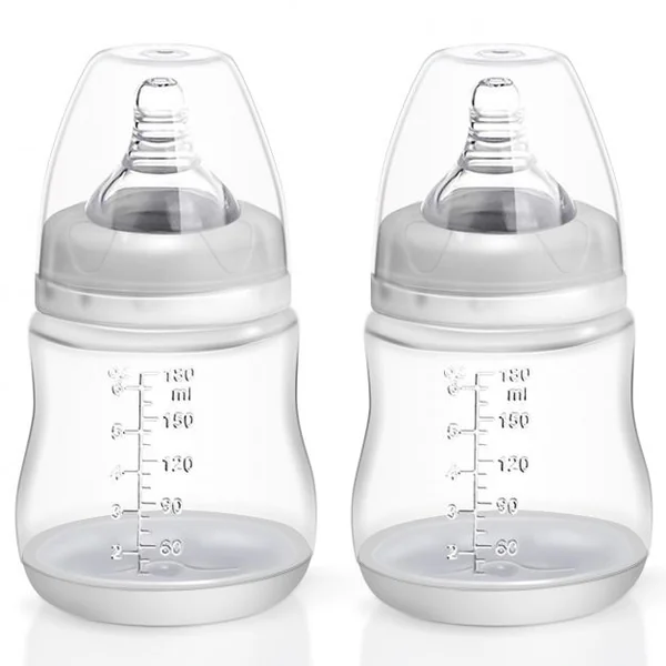 Lot de 2 Tire-laits Électriques Double Pompage 180 Ml 3 Modes Ecran Lcd Accessoires en Abs Silicone Pp Alimentaire