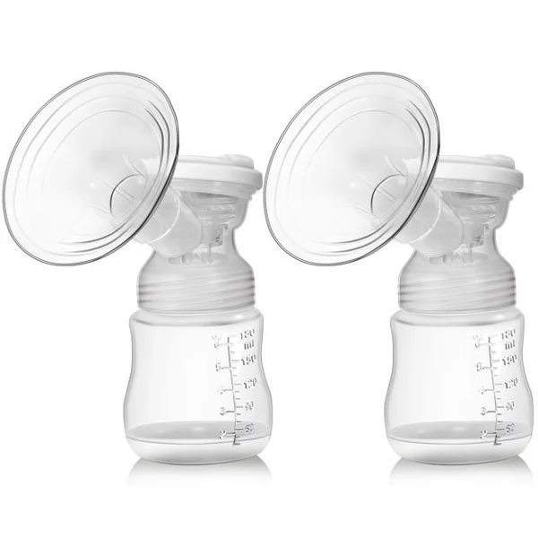 Lot de 2 Tire-laits Électriques Double Pompage 180 Ml 3 Modes Ecran Lcd Accessoires en Abs Silicone Pp Alimentaire