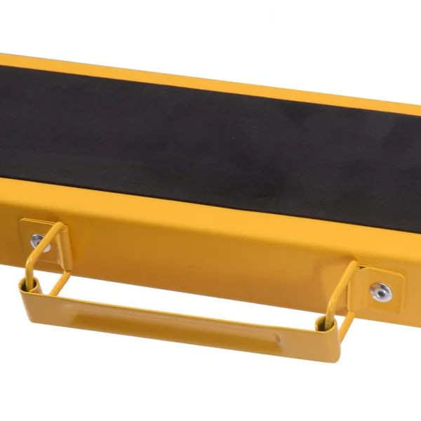 Lot de 2 Tréteaux Pliables Chevalets de Sciage avec Poignée Capacité 2x125kg en Métal, 99,5x48,5x78cm, Jaune