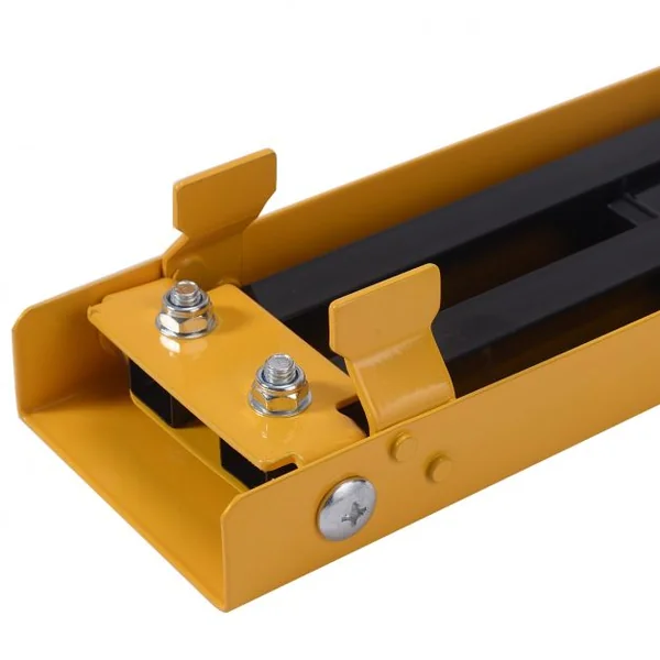 Lot de 2 Tréteaux Pliables Chevalets de Sciage avec Poignée Capacité 2x125kg en Métal, 99,5x48,5x78cm, Jaune