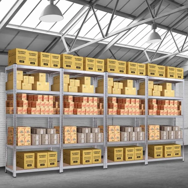 Lot de 2 Étagères 90x40x180CM avec 5 Tablettes Charge 175KG Étagères de Garage en Métal Galvanisé