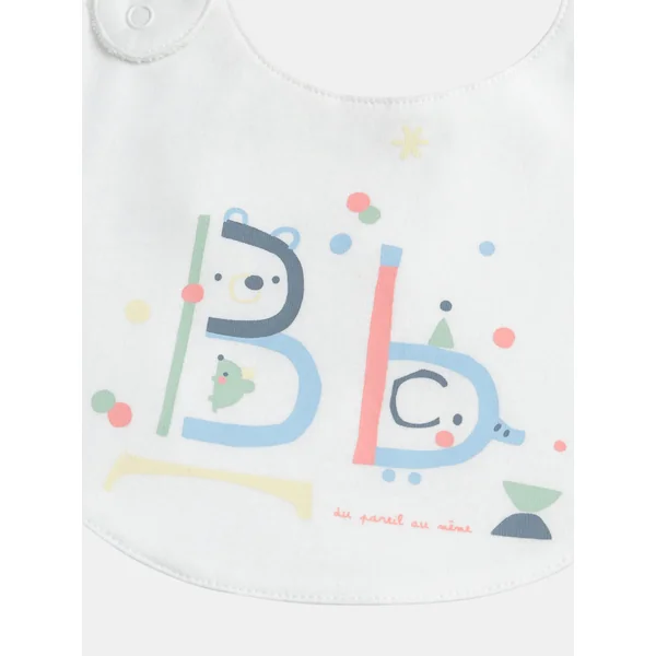 Lot de 3 bavoirs imprimé fantaisie - Soins Bébé Naturels & Produits Maman Après Naissance