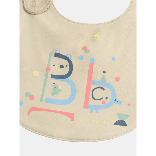 Lot de 3 bavoirs imprimé fantaisie - Soins Bébé Naturels & Produits Maman Après Naissance
