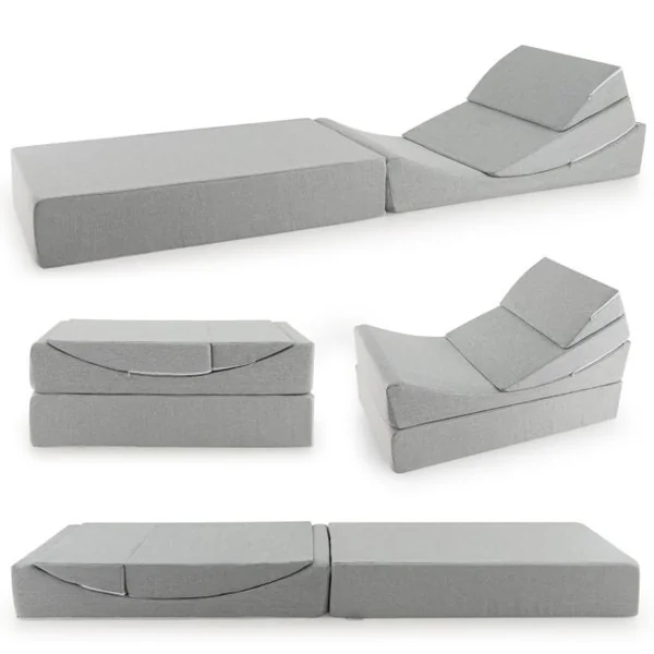 Lot de 3 Coussins de Lecture en Mousse à Haute Densité Oreillers Compensés avec Housse Amovible & Lavable Combinaison Libre
