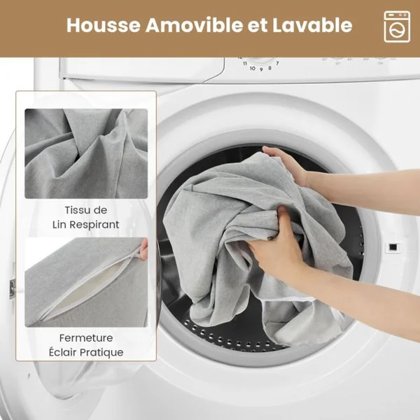 Lot de 3 Coussins de Lecture en Mousse à Haute Densité Oreillers Compensés avec Housse Amovible & Lavable Combinaison Libre