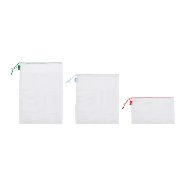 Lot de 3 sacs vrac réutilisables 12x24x6cm