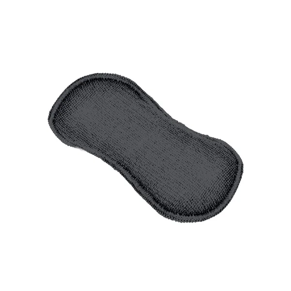 Lot de 3 éponges microfibre anthracite 18.5x10cm