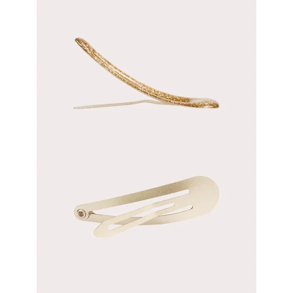 Lot de 4 barrettes dorées festives pour filles - Soins Bébé Naturels & Produits Maman Après Naissance