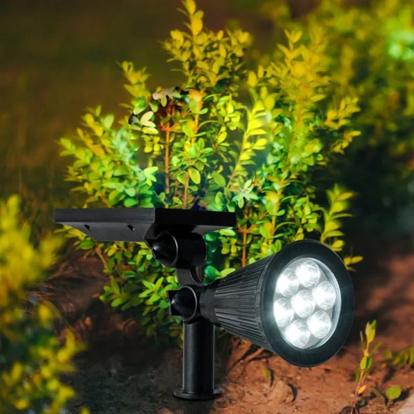 Lot de 4 Lampes Led Solaires d’Extérieur Lampes pour Jardin Montage Au Sol Ou Mural 8-10h D’allumage Sans Fil Noir