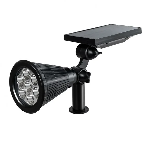 Lot de 4 Lampes Led Solaires d’Extérieur Lampes pour Jardin Montage Au Sol Ou Mural 8-10h D’allumage Sans Fil Noir