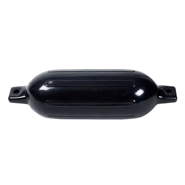 Lot de 4 Pare-battages pour Bateau Ensemble de 4 Pare-battages de 500g Anti-UV 2 Trous en PVC, 40x11,5cm (Lxl), Noir