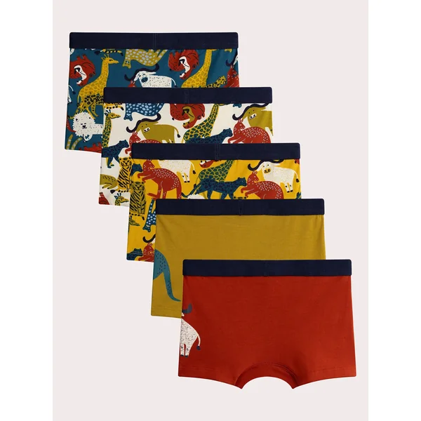 Lot de 5 calçons à imprimé animalier pour garçon - Soins Bébé Naturels & Produits Maman Après Naissance