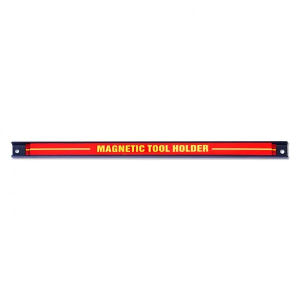 Lot de 6 Barres Magnétiques Porte-outils Magnétiques Capacité 6x10kg en Acier, 46x2,3x1,25cm, Rouge+Noir+Jaune