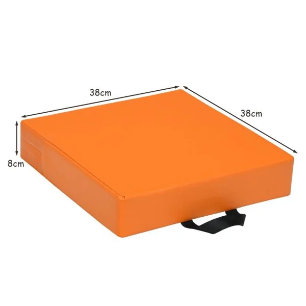 Lot de 6 Coussins de Chaise pour Enfant avec Poignées Coussins D'assise Carrés 38 x 38CM Multicolores/Couleurs Morandis