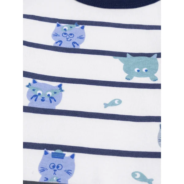 Lot de deux bodys chat pour bébé garçon - Soins Bébé Naturels & Produits Maman Après Naissance
