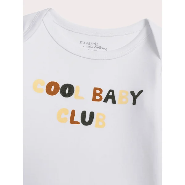 Lot de deux bodys joyeux pour bébé garçon - Soins Bébé Naturels & Produits Maman Après Naissance