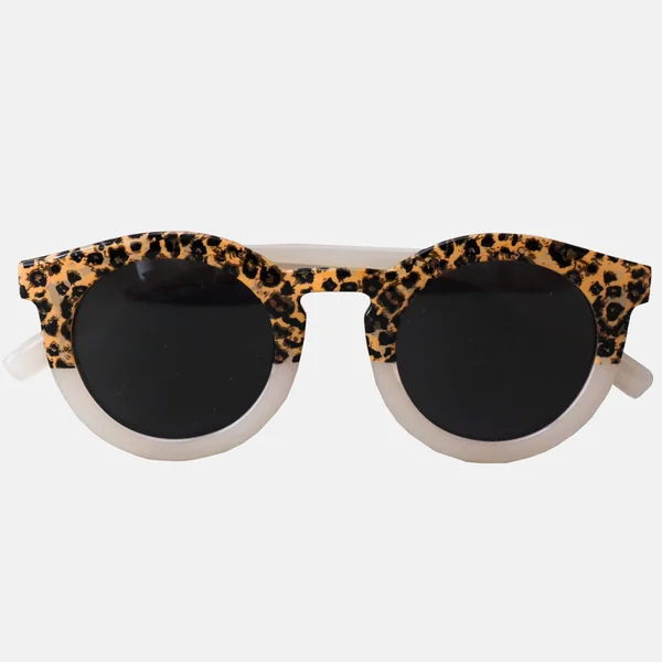 Lunettes de Soleil Adulte - Léopard Transparent Beige